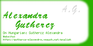 alexandra guthercz business card